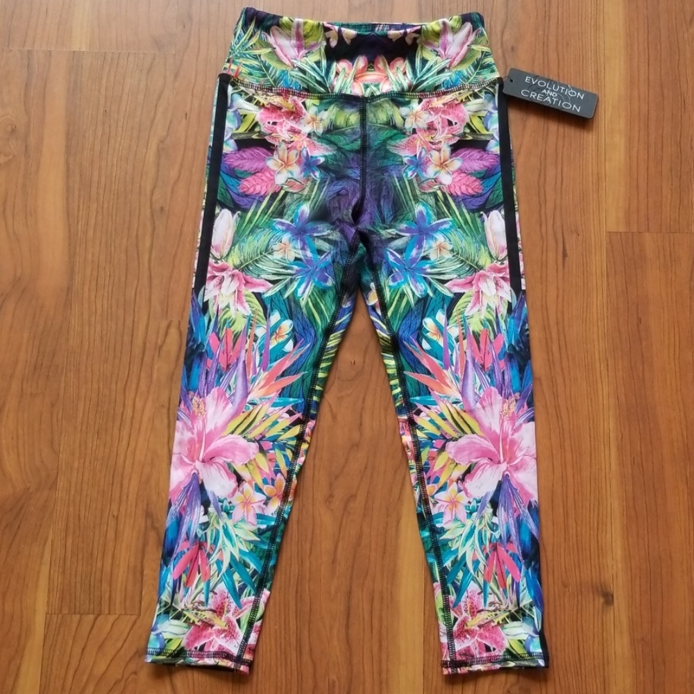 Evolution and Creation flower active leggings S